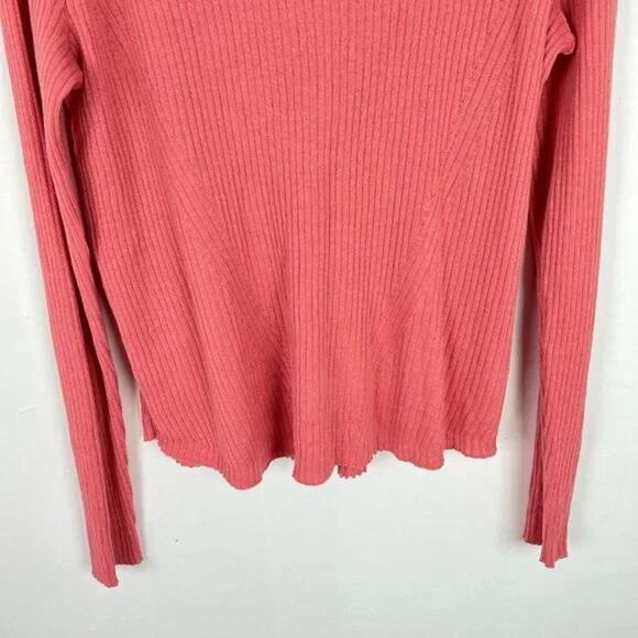 BP. Women's Pullover Sweater Large Coral Rose Tea NWT Long Sleeves Butter Soft - Picture 5 of 7
